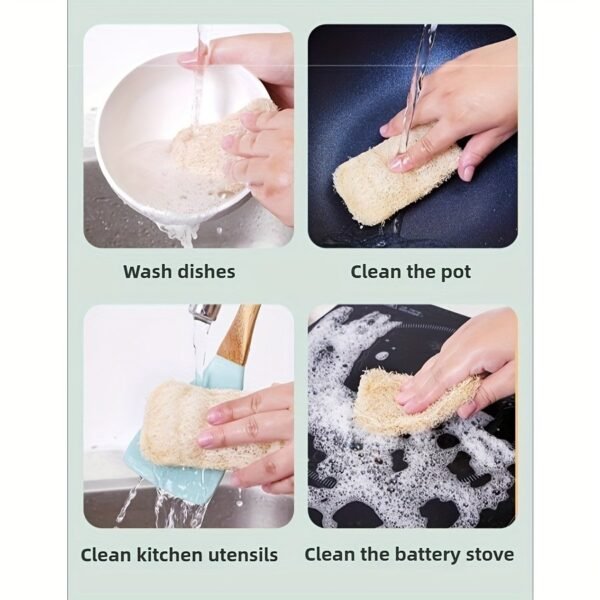 Natural Dish Cleaning Brushes – 5pcs Eco-Friendly Set