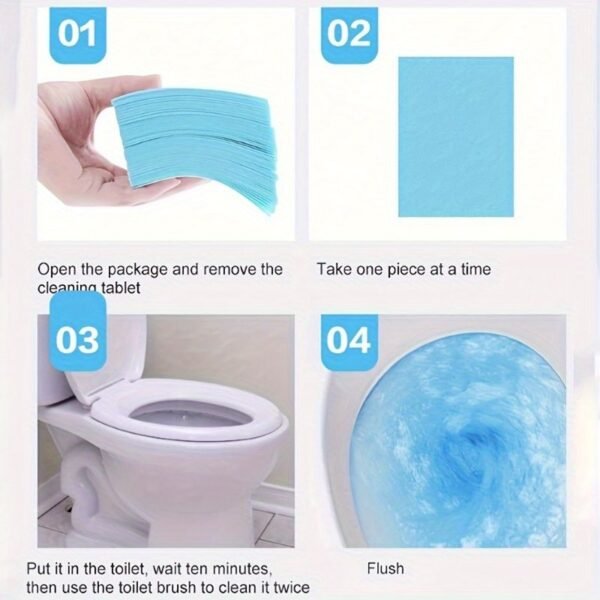 1726713122603-2bede47a8aaf4235a8045d4a58a4183a-goods.jpeg Toilet Cleaning Sheets – Instant Dissolving Bathroom Cleaner, 20pcs