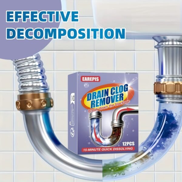 Drain Cleaning Effervescent Tablets – 12pcs