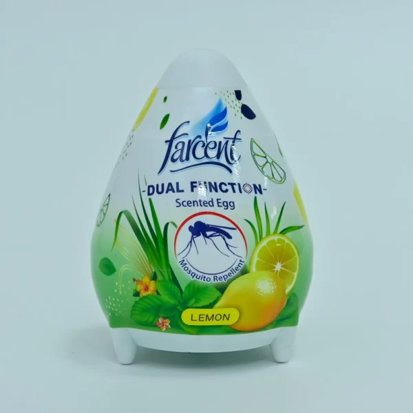 Farcent Lemon Scented Gel Air Freshener & Mosquito Repellent 170g